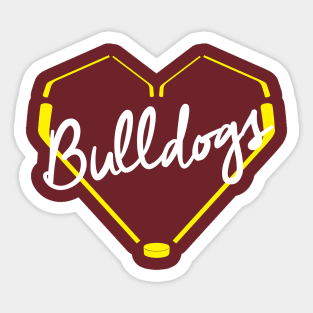 Heart of a Bulldog Sticker